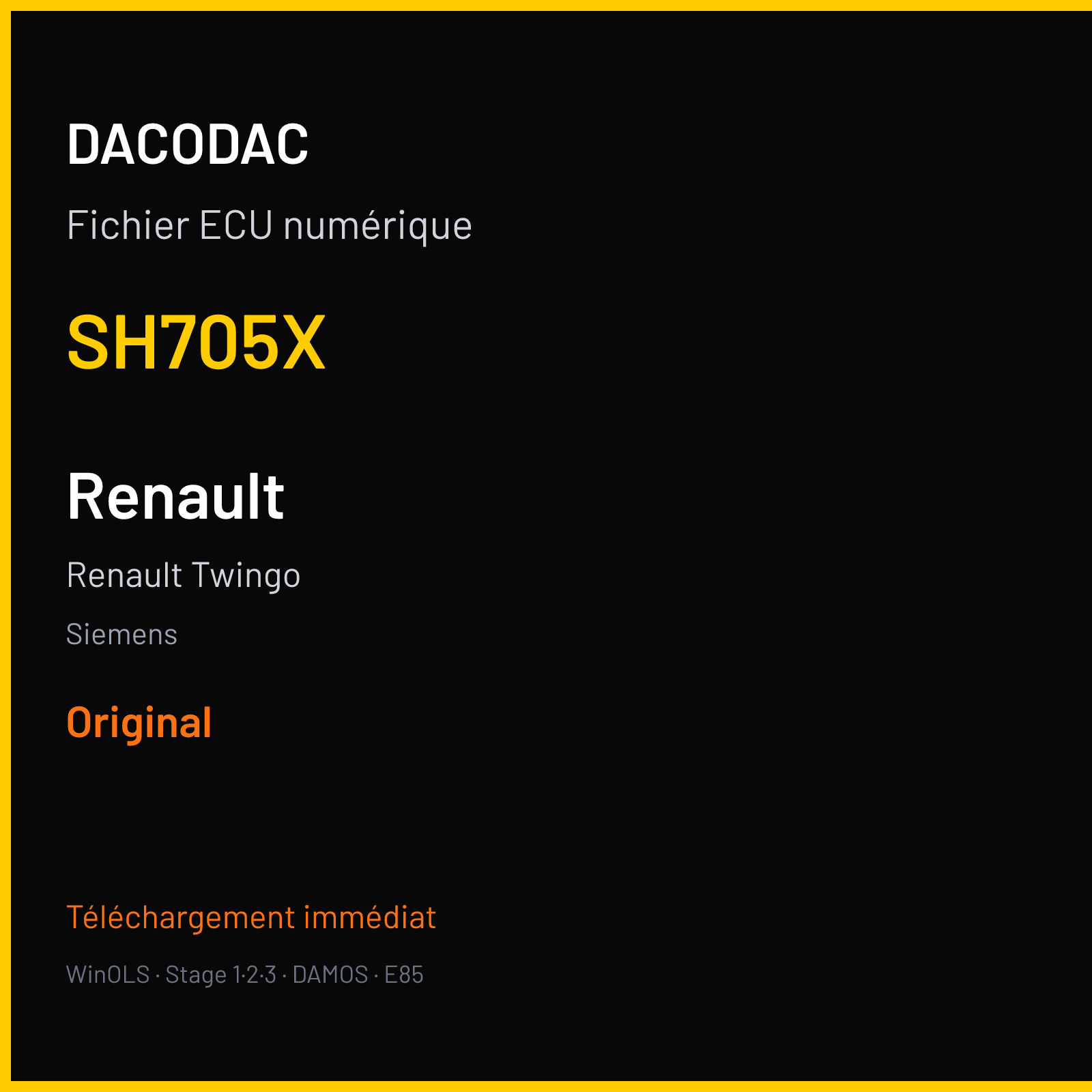 Renault Twingo (2010) — Siemens — SH705X — Original