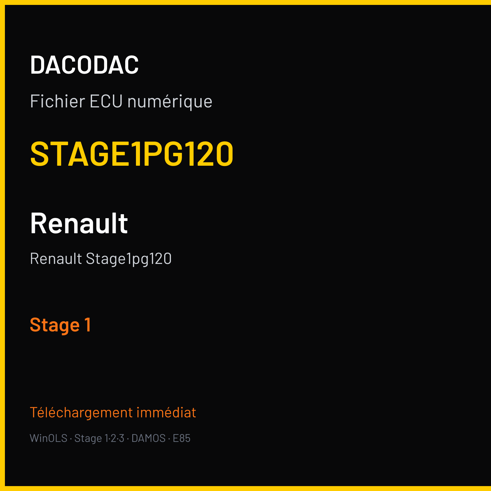 Renault Stage1pg120 (2009) — STAGE1PG120 — Stage 1