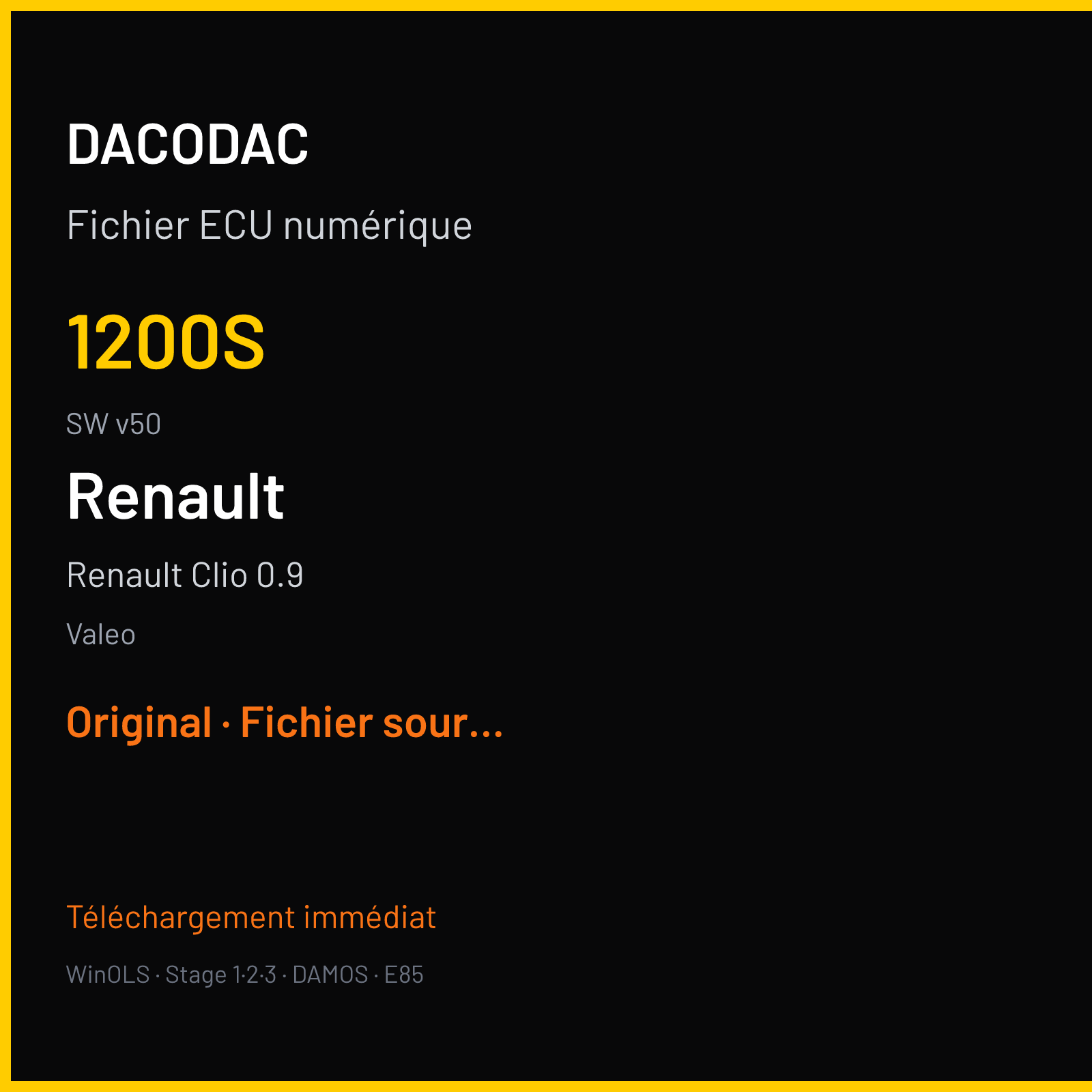 Renault Clio 0.9 (2015) — Valeo — 1200S · v50 — Original