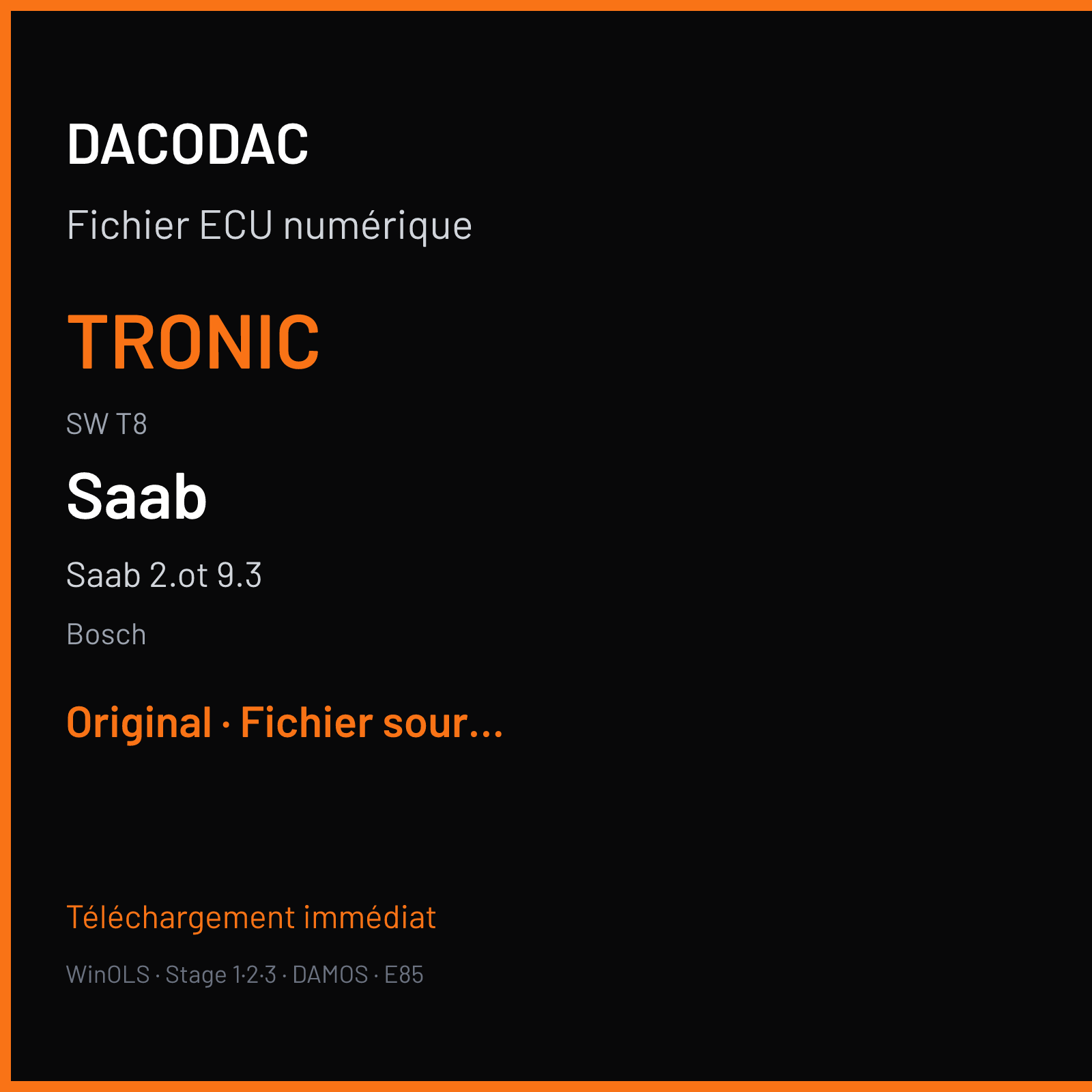 Saab 2.ot 9.3 (2010) — Bosch — TRONIC · T8 — Original