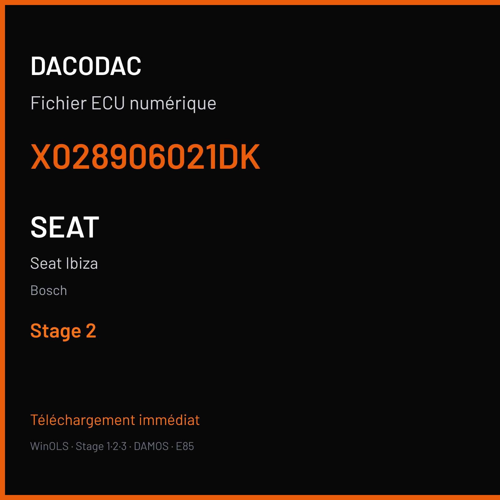 Seat Ibiza (2002) — Bosch — X028906021DK — Stage 2
