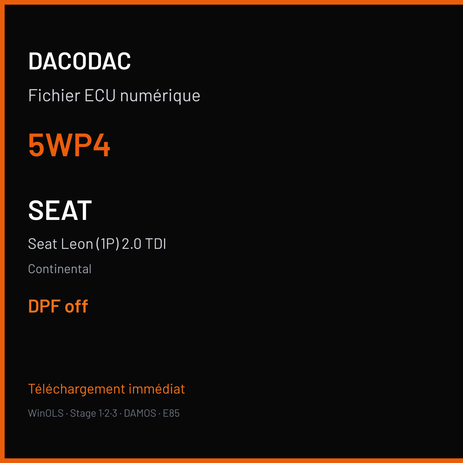 Seat Leon (1P) 2.0 TDI (2006) — Continental — 5WP4 — DPF off