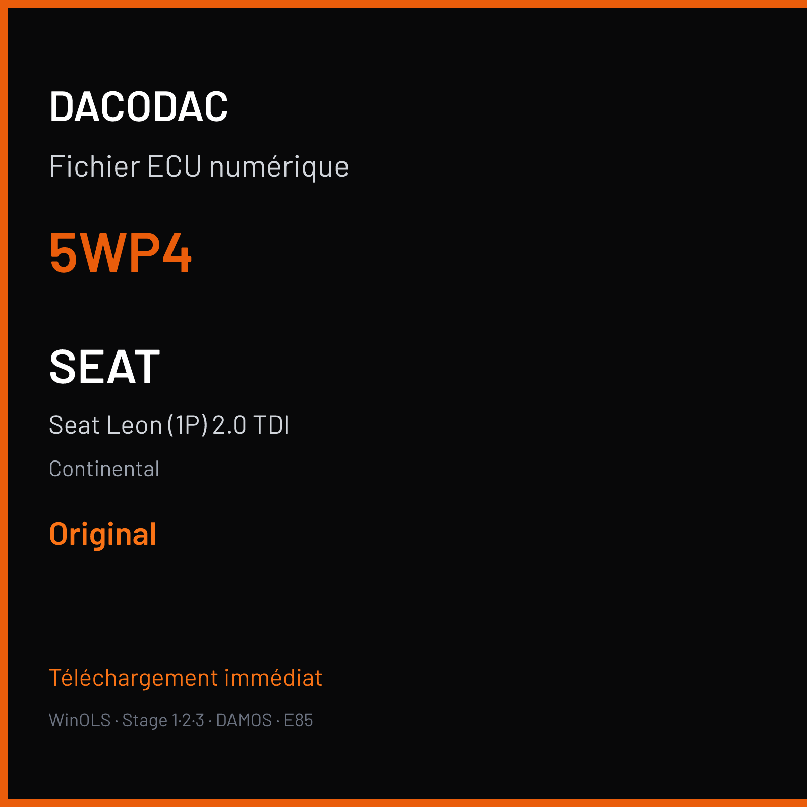 Seat Leon (1P) 2.0 TDI (2006) — Continental — 5WP4 — Original