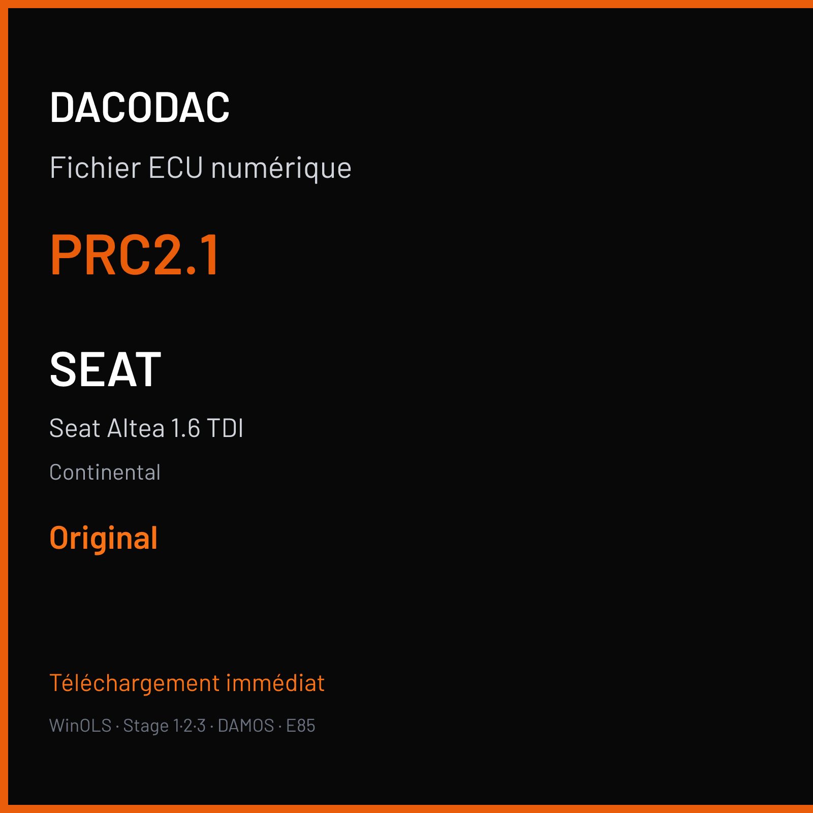 Seat Altea 1.6 TDI (2010) — Continental — PRC2.1 — Original