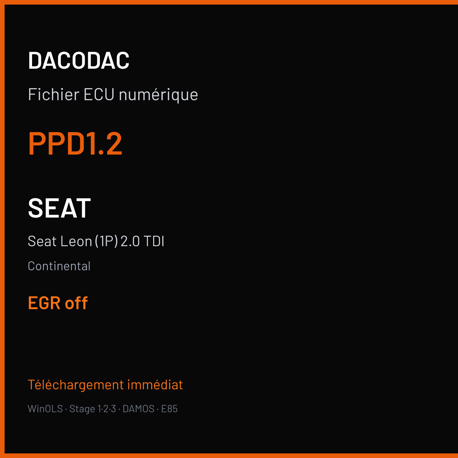 Seat Leon (1P) 2.0 TDI (2008) — Continental — PPD1.2 — EGR off
