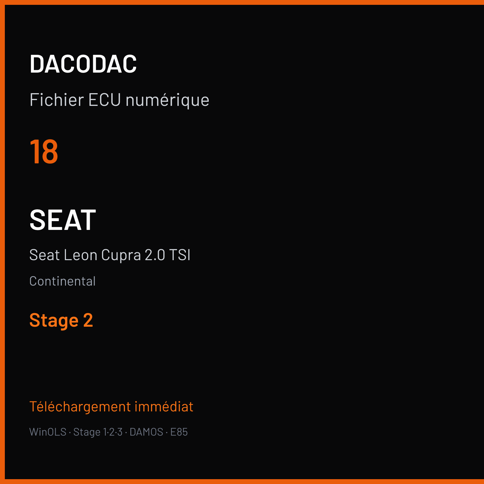 Seat Leon Cupra 2.0 TSI (2015) — Continental — 18 — Stage 2