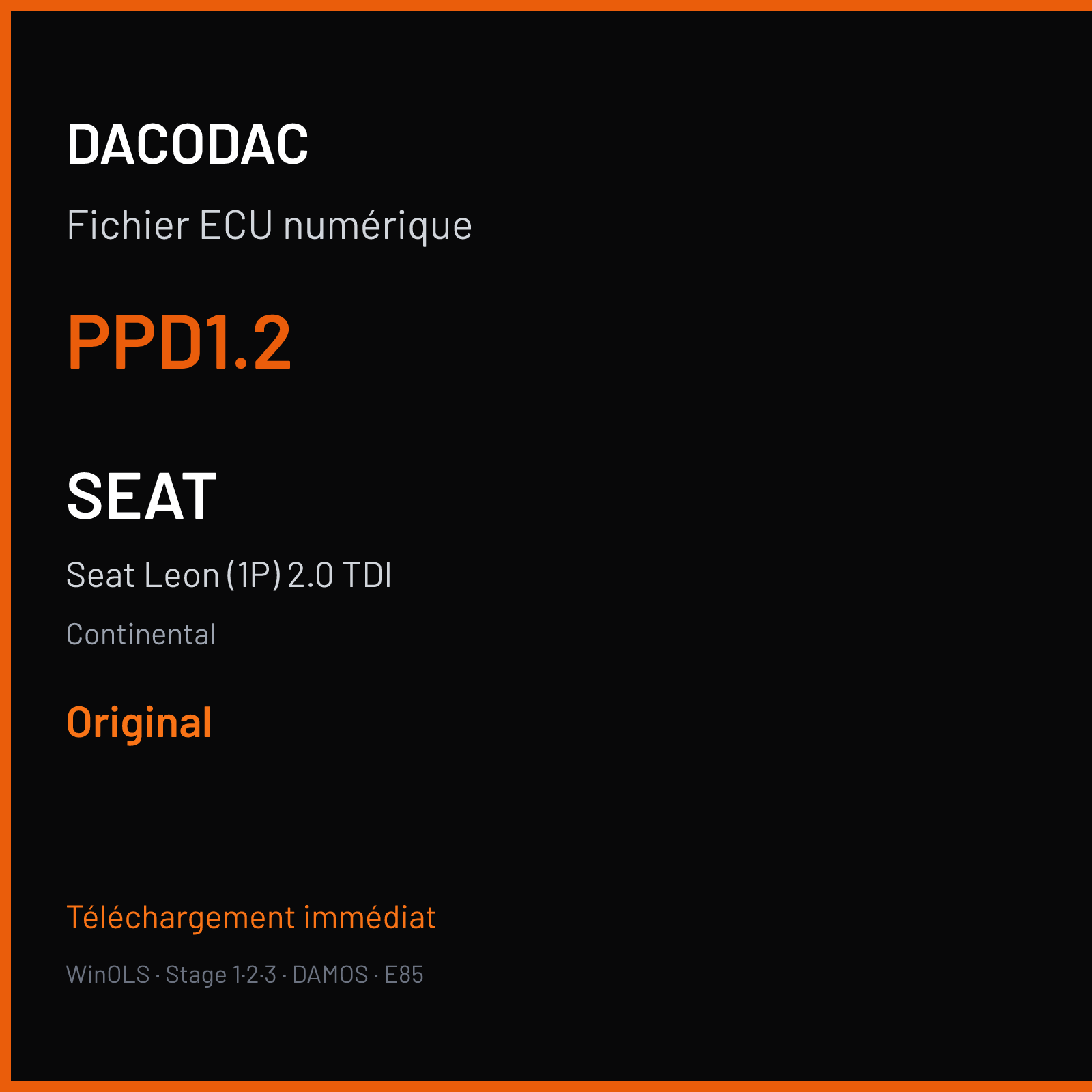 Seat Leon (1P) 2.0 TDI (2007) — Continental — PPD1.2 — Original