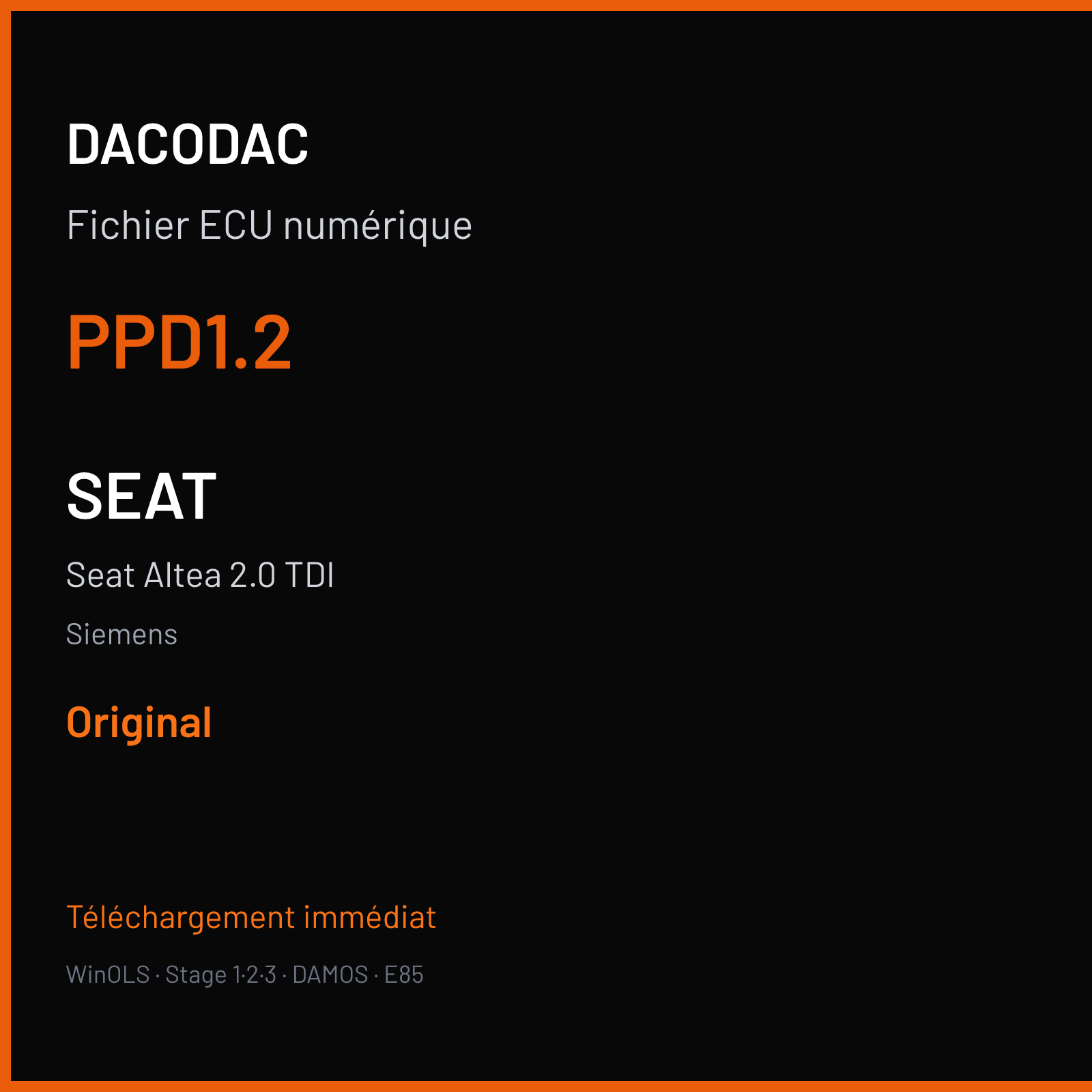 Seat Altea 2.0 TDI (2006) — Siemens — PPD1.2 — Original