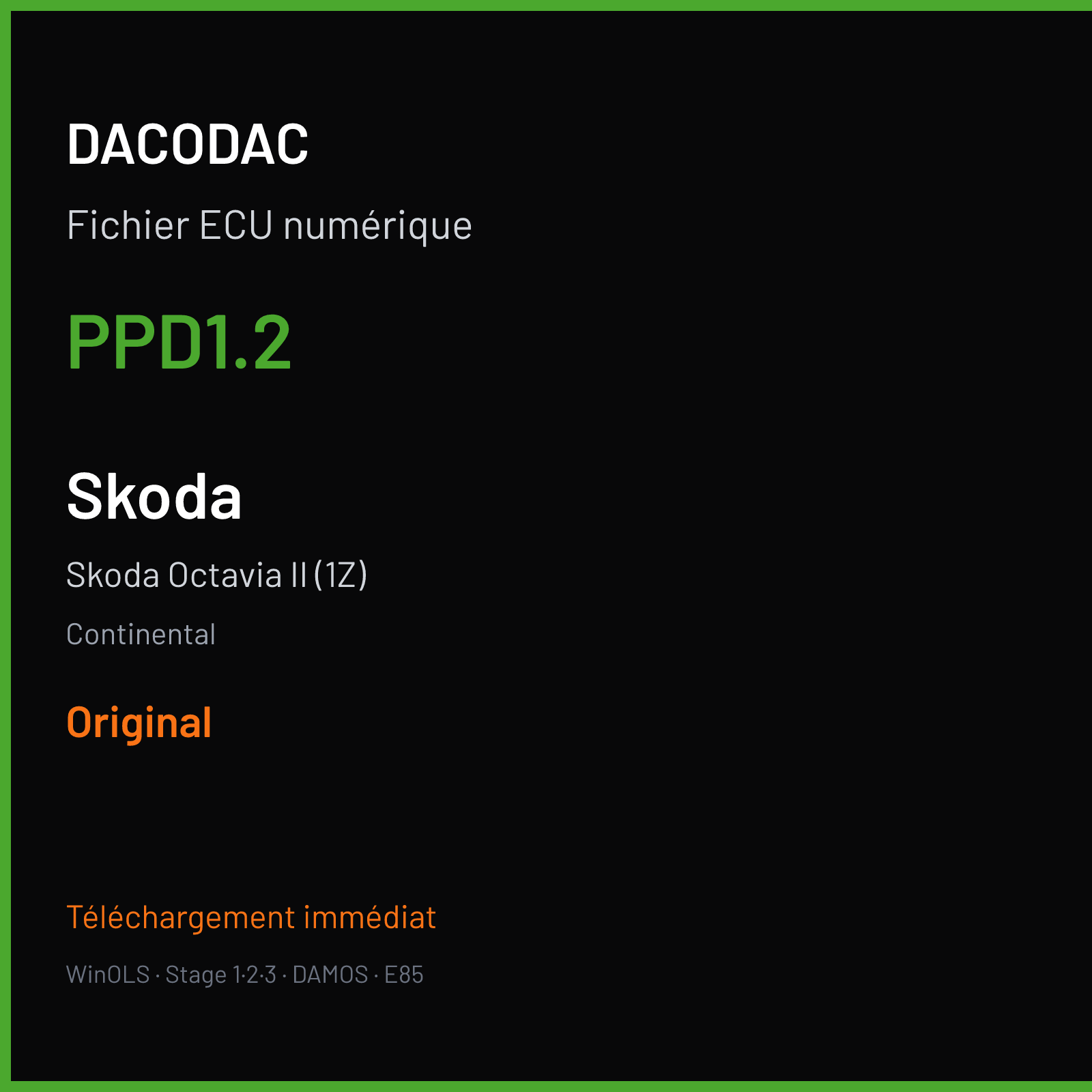 Skoda Octavia II (1Z) — Continental — PPD1.2 — Original