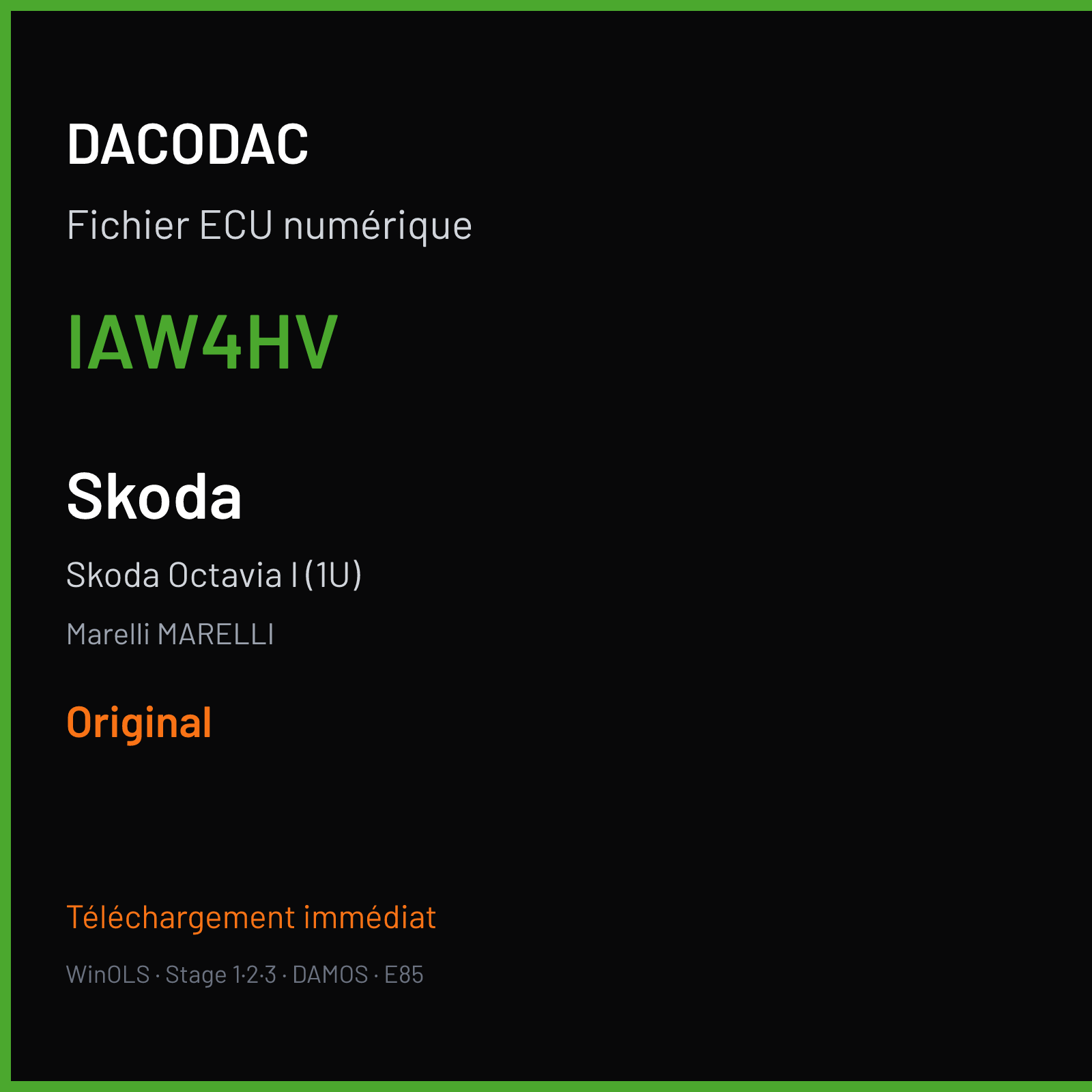 Skoda Octavia I (1U) (2013) — Marelli MARELLI — IAW4HV — Original