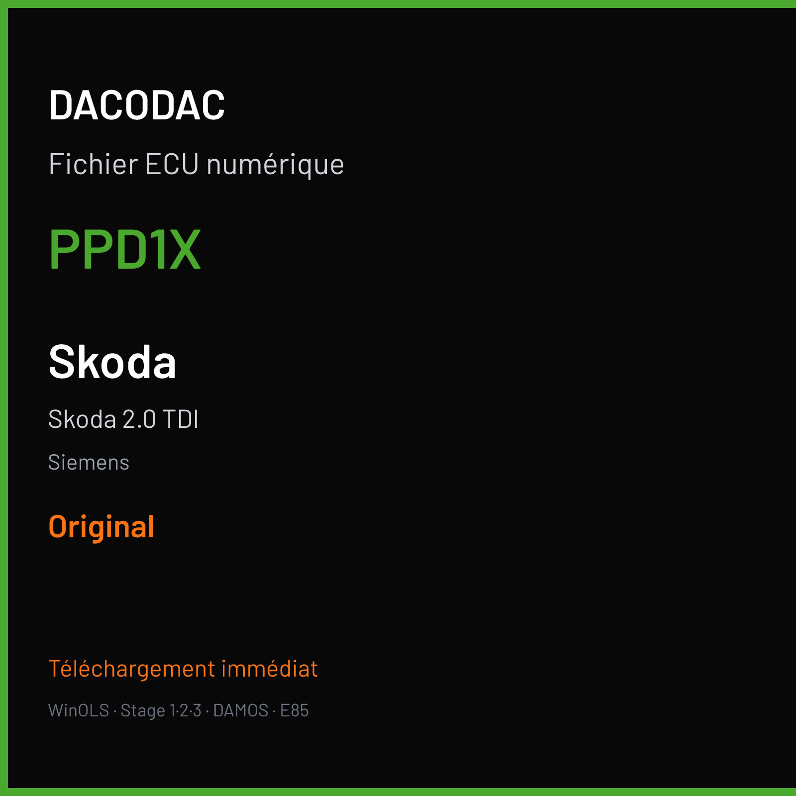 Skoda 2.0 TDI (2007) — Siemens — PPD1X — Original