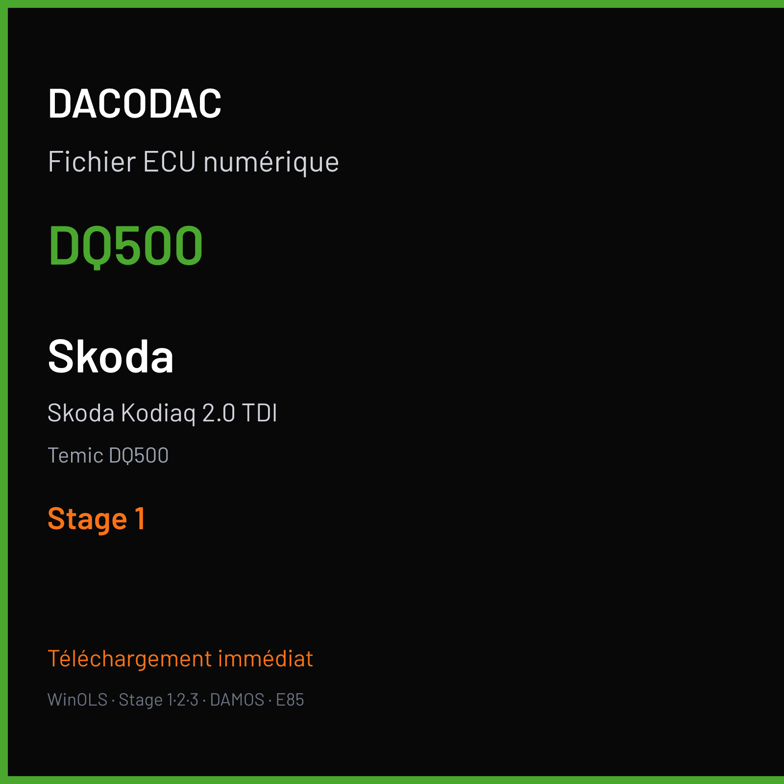 Skoda Kodiaq 2.0 TDI (2017) — Temic DQ500 — DQ500 — Stage 1