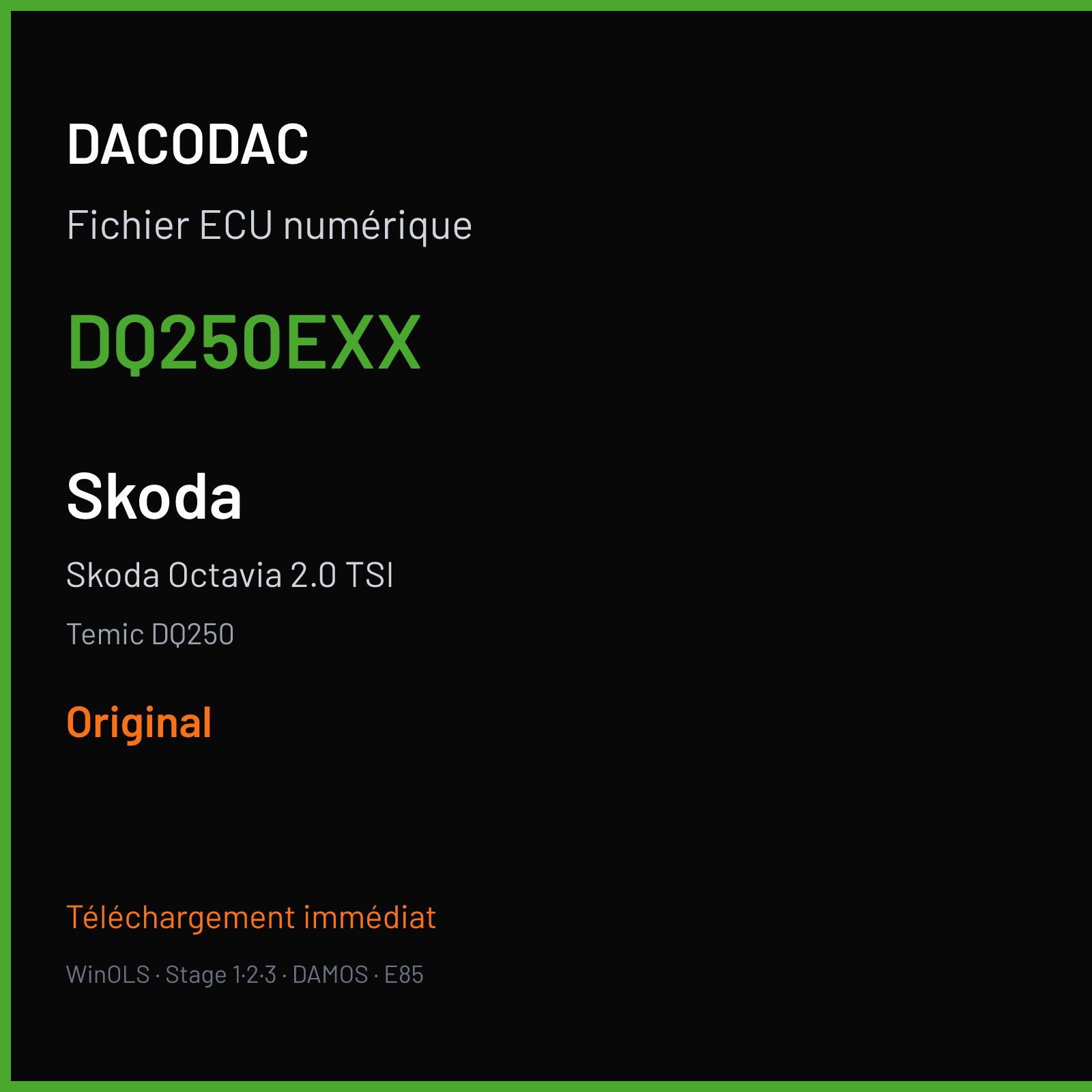 Skoda Octavia 2.0 TSI (2015) — Temic DQ250 — DQ250EXX — Original