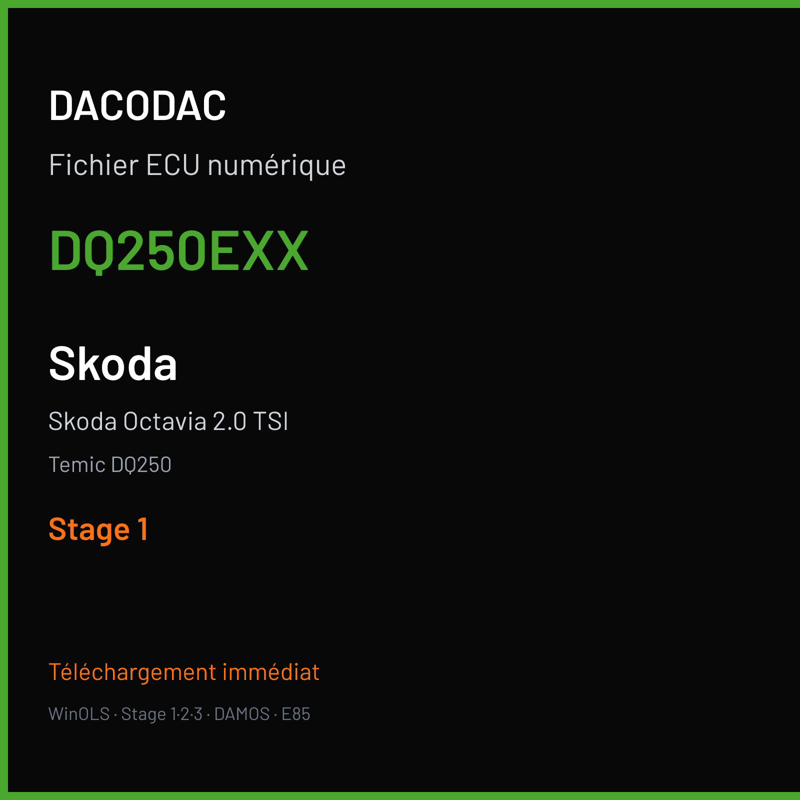 Skoda Octavia 2.0 TSI (2015) — Temic DQ250 — DQ250EXX — Stage 1