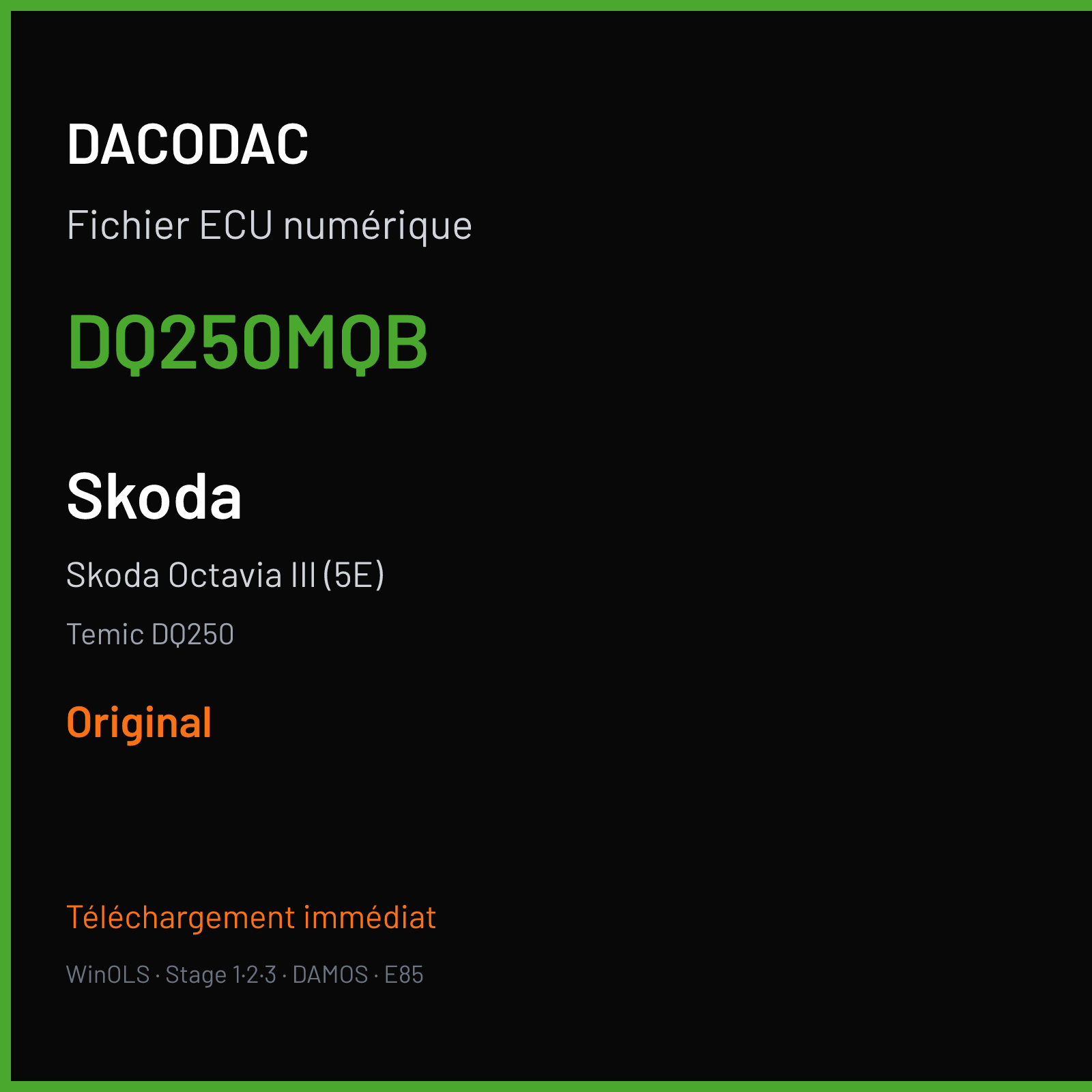 Skoda Octavia III (5E) — Temic DQ250 — DQ250MQB — Original