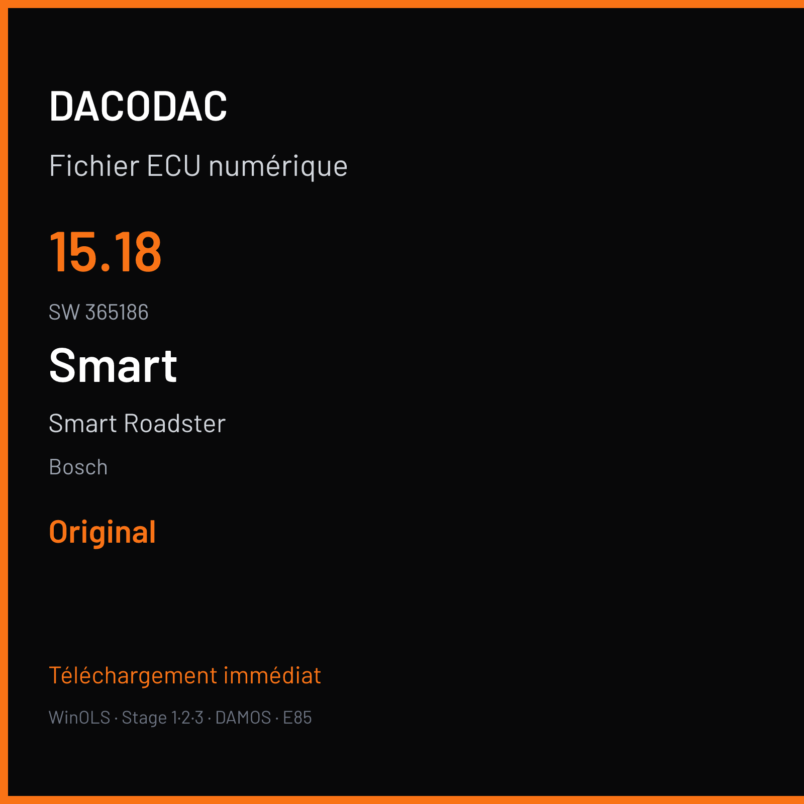 Smart Roadster (2006) — Bosch — 15.18 · 365186 — Original