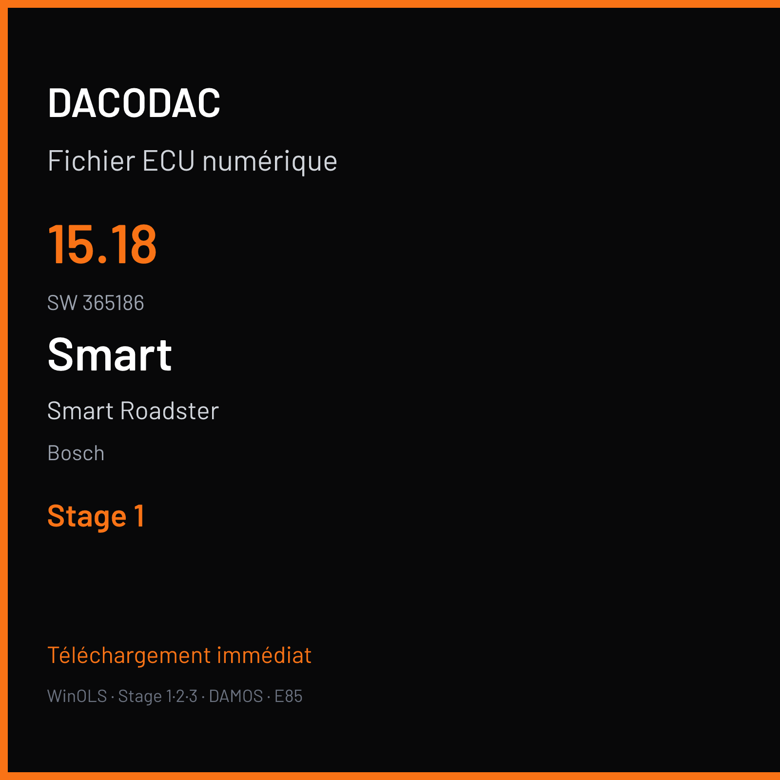 Smart Roadster (2006) — Bosch — 15.18 · 365186 — Stage 1