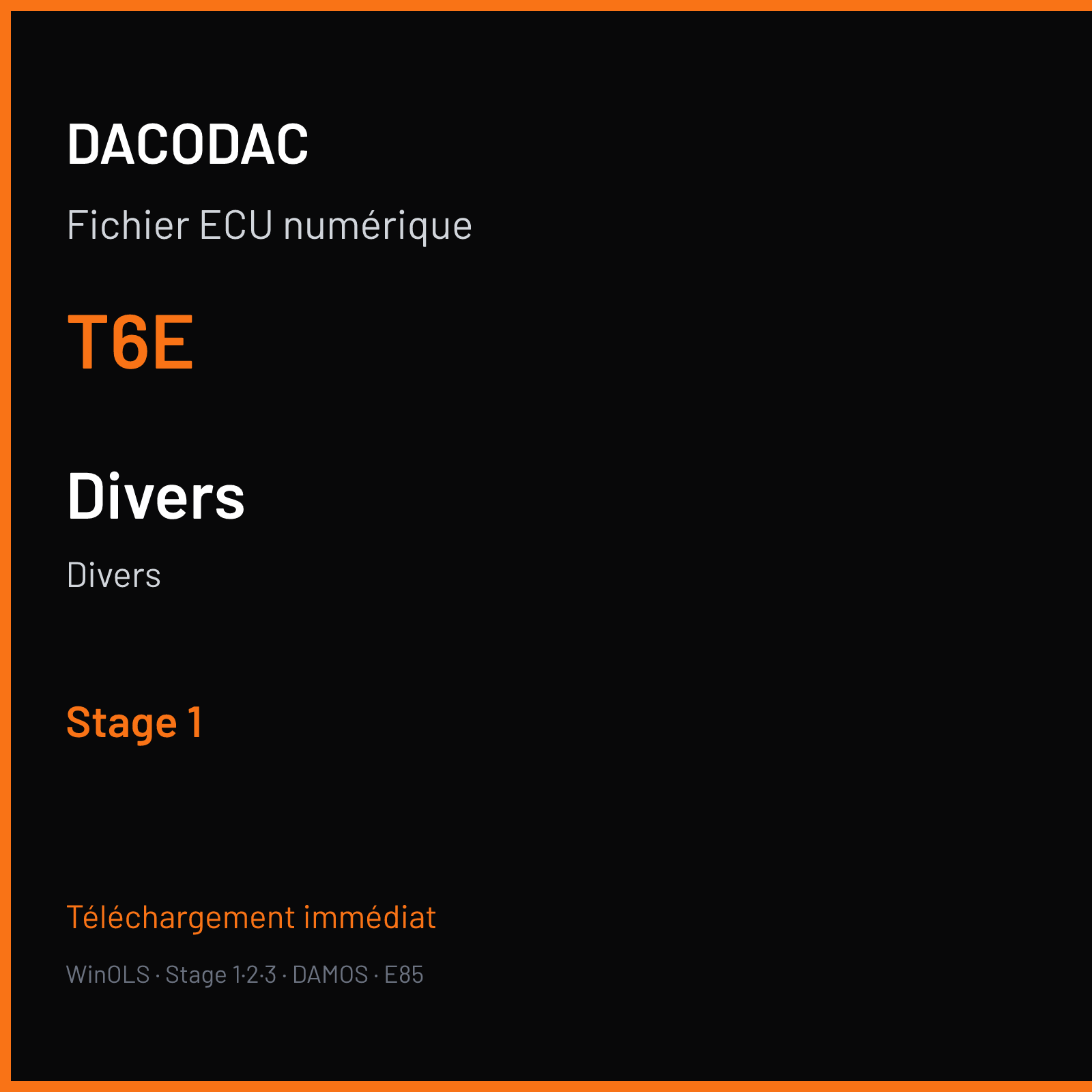 Divers (2010) — T6E — Stage 1