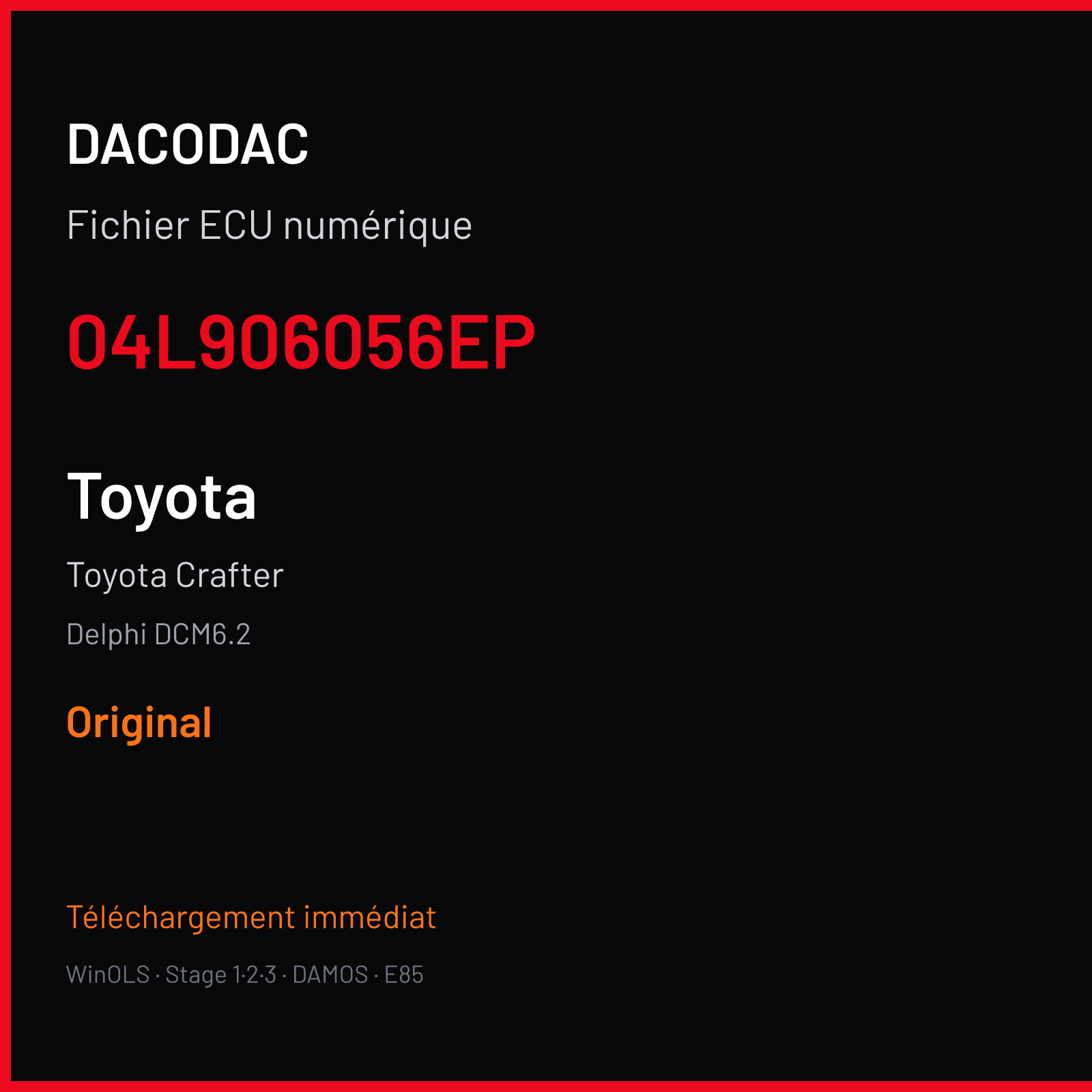 Toyota Crafter (2019) — Delphi DCM6.2 — 04L906056EP — Original
