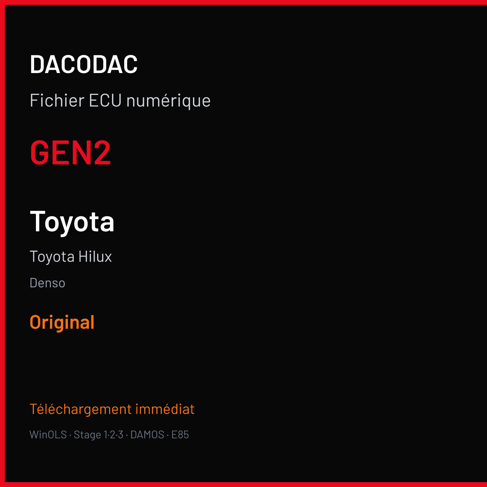 Toyota Hilux (2018) — Denso — GEN2 — Original