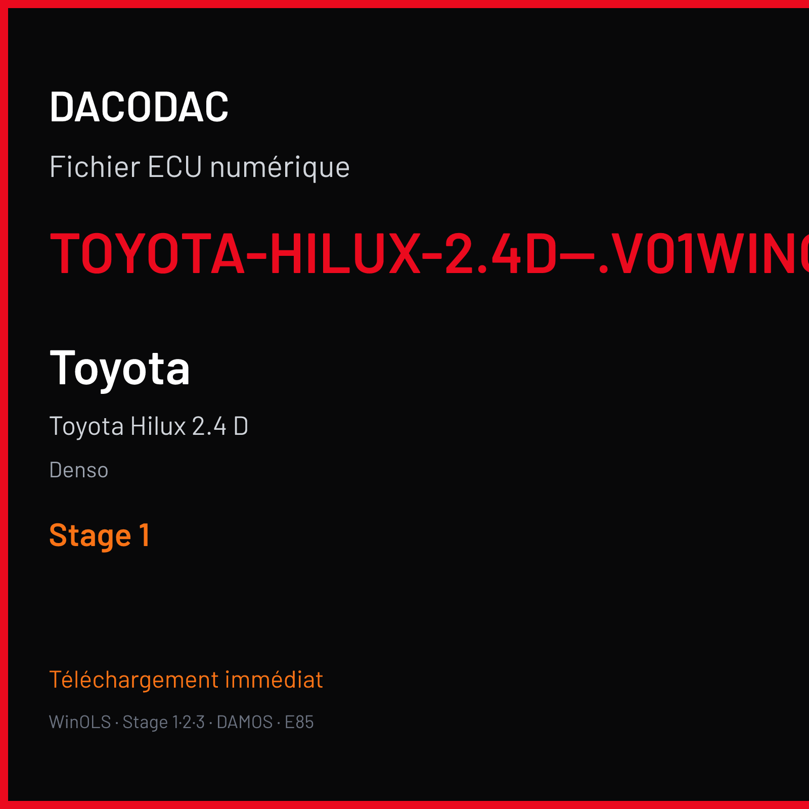 Toyota Hilux 2.4 D (2020) — Denso — TOYOTA-HILUX-2.4D--.V01WINOLS — Stage 1