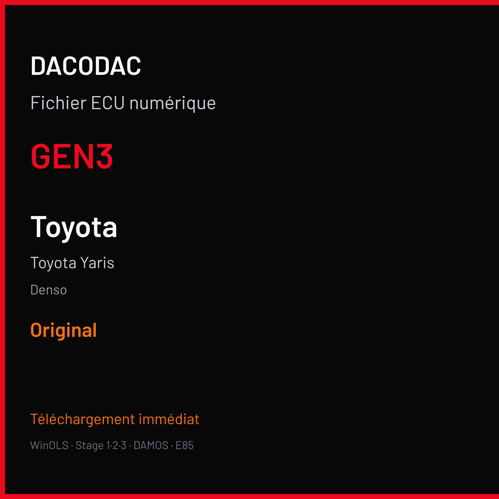 Toyota Yaris (2021) — Denso — GEN3 — Original