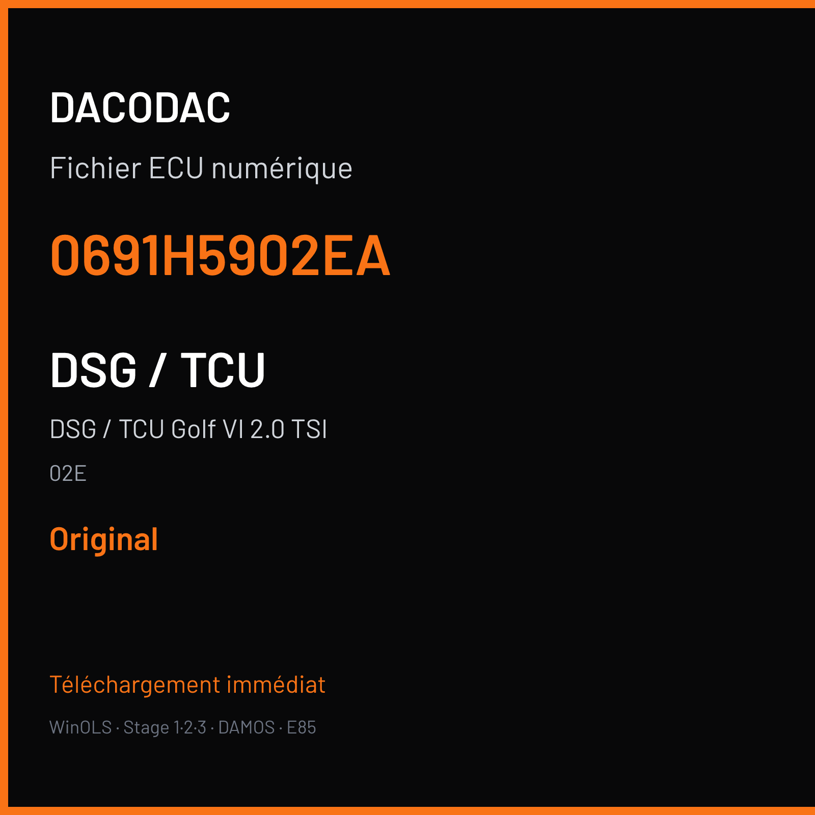 DSG / TCU Golf VI 2.0 TSI (2012) — 02E — 0691H5902EA — Original