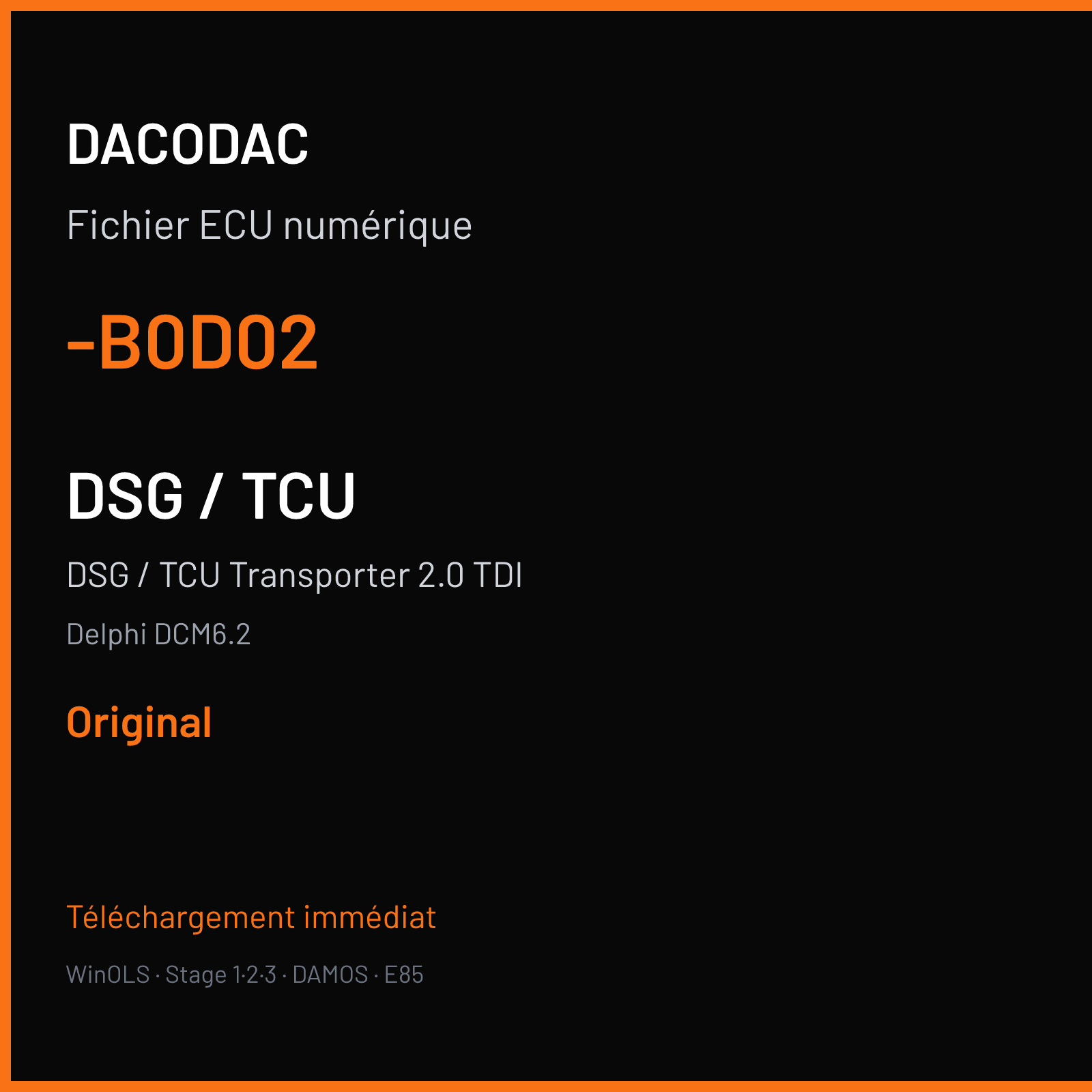 DSG / TCU Transporter 2.0 TDI (2015) — Delphi DCM6.2 — -B0D02 — Original