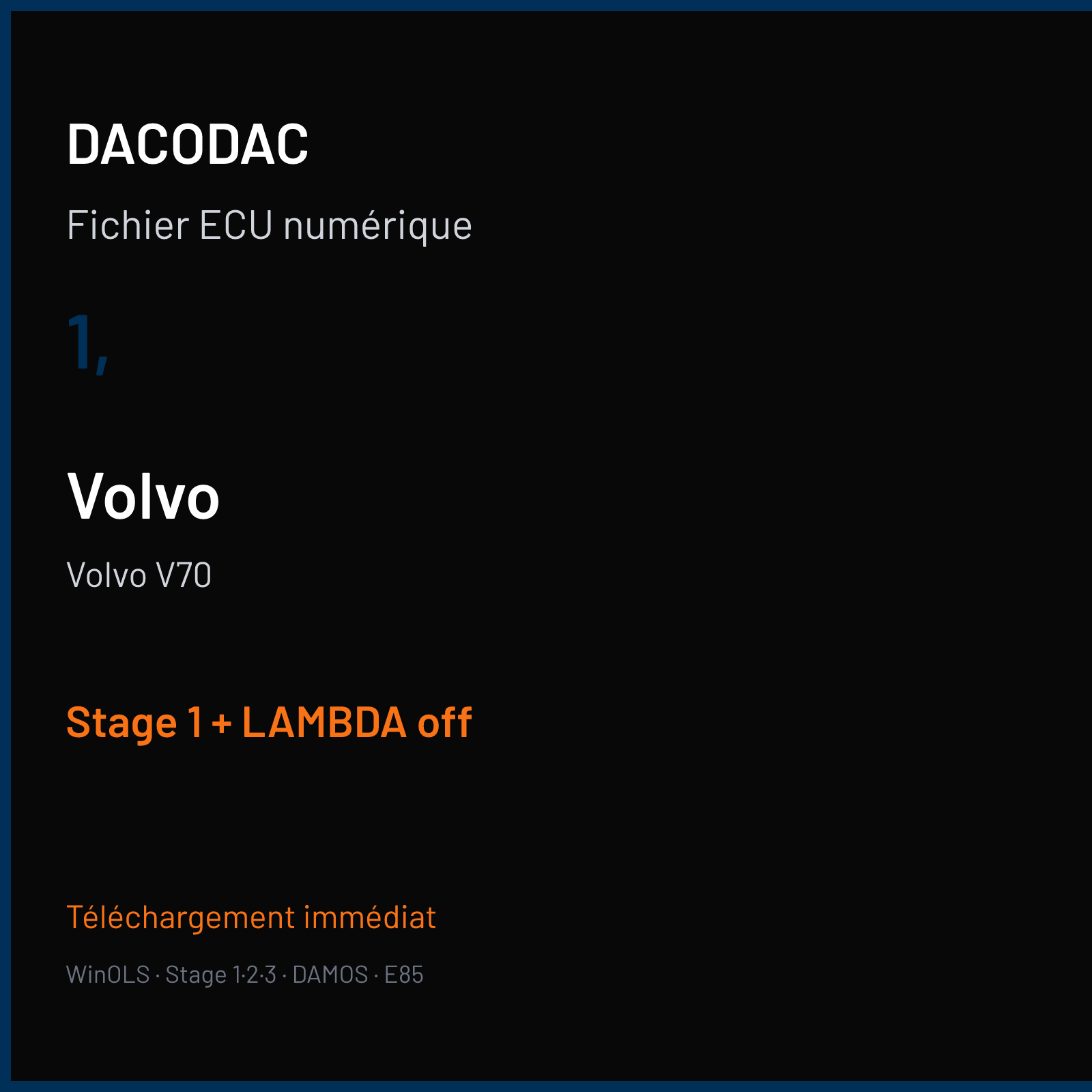 Volvo V70 — 1, — Stage 1 + LAMBDA off