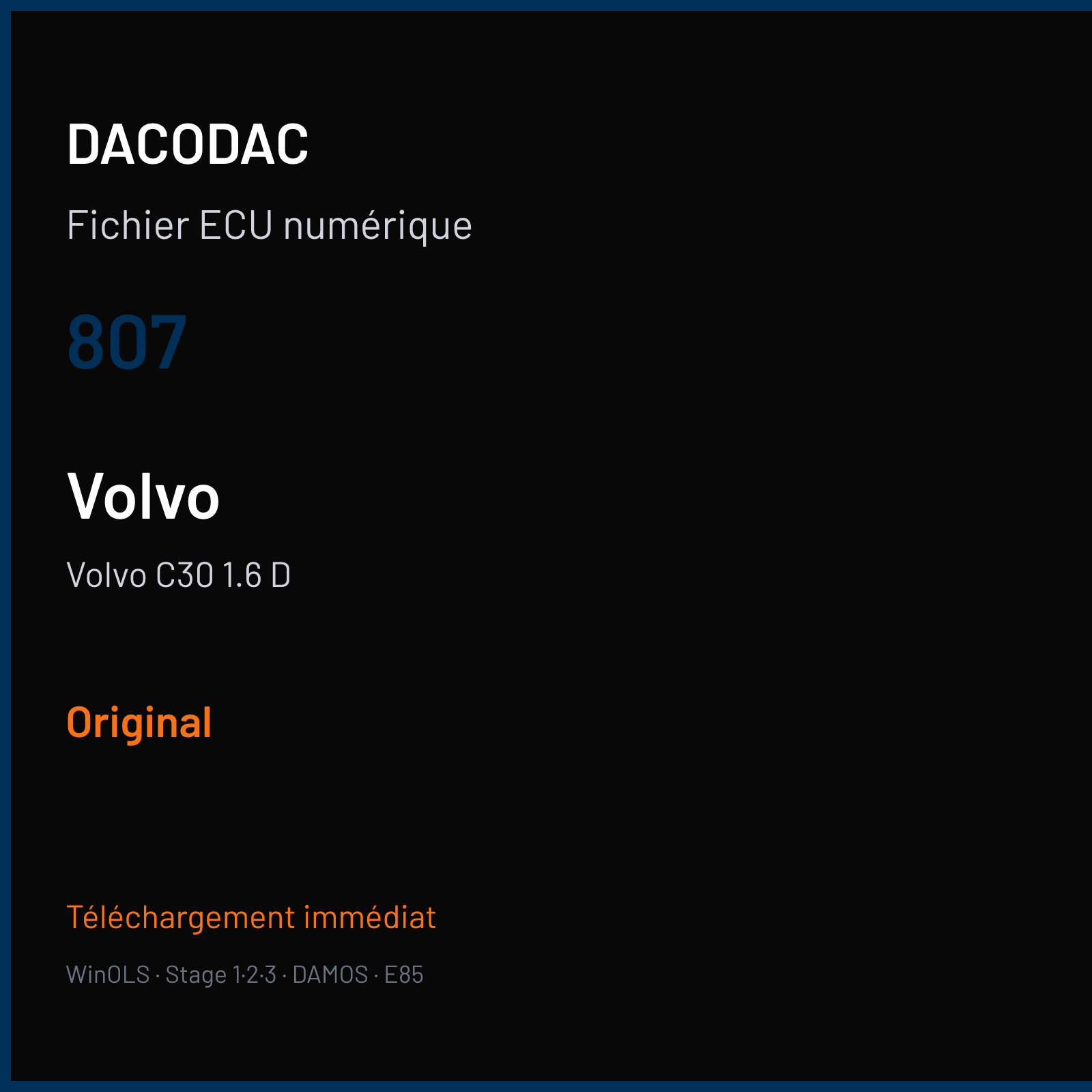 Volvo C30 1.6 D (2010) — 807 — Original
