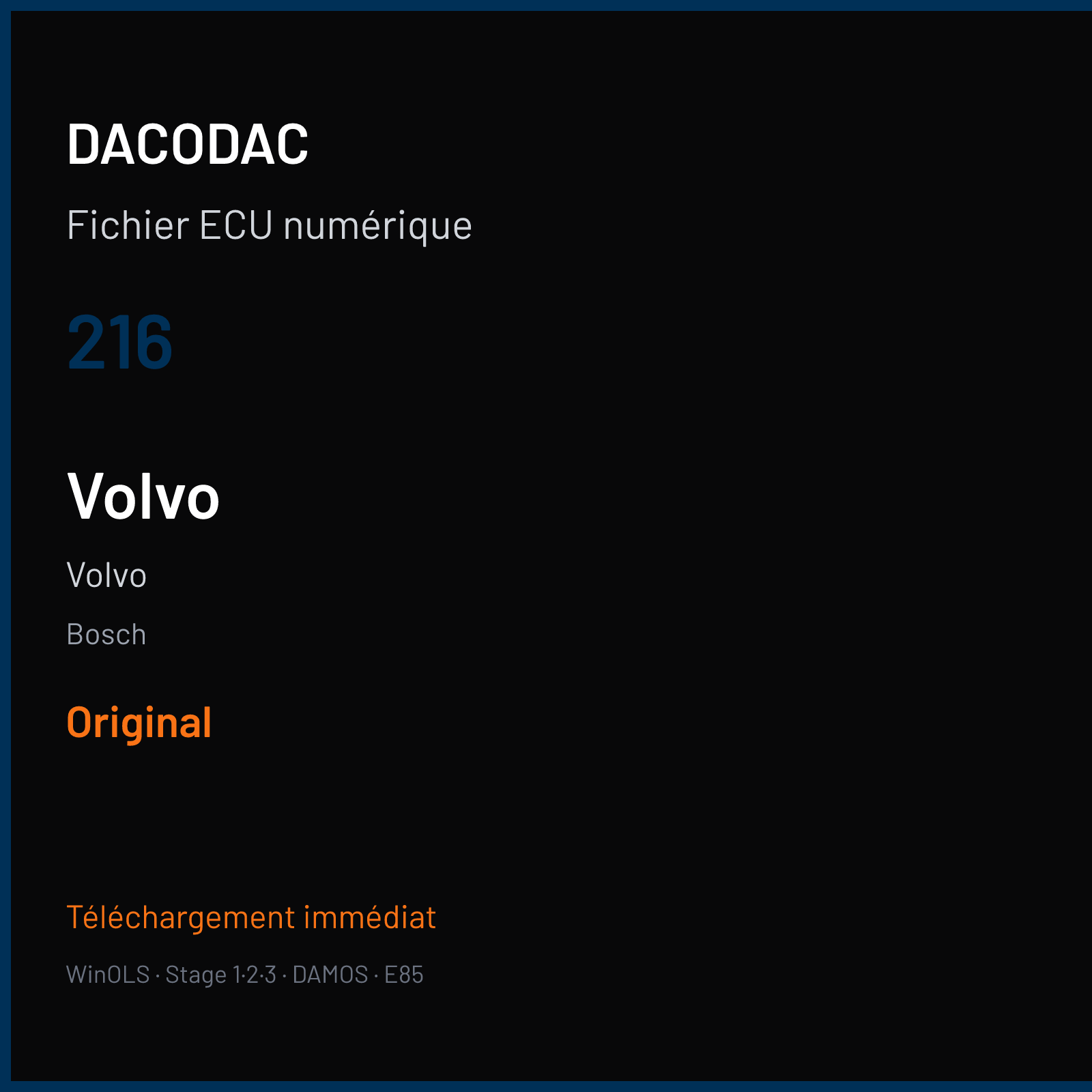 Volvo — Bosch — 216 — Original