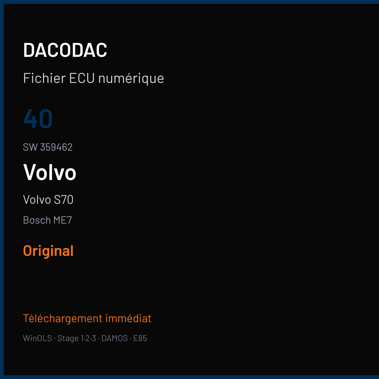 Volvo S70 (2002) — Bosch ME7 — 40 · 359462 — Original