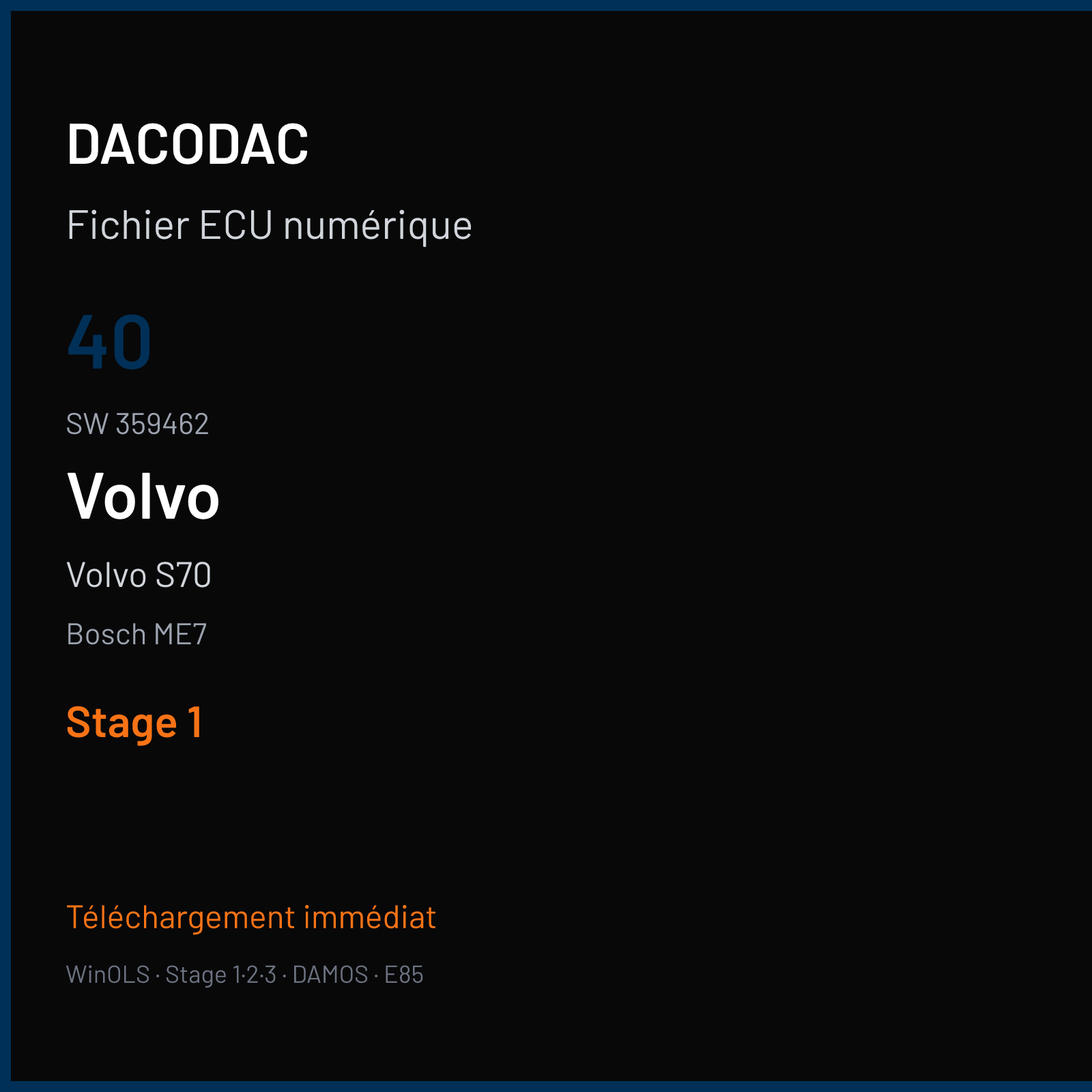 Volvo S70 (2002) — Bosch ME7 — 40 · 359462 — Stage 1
