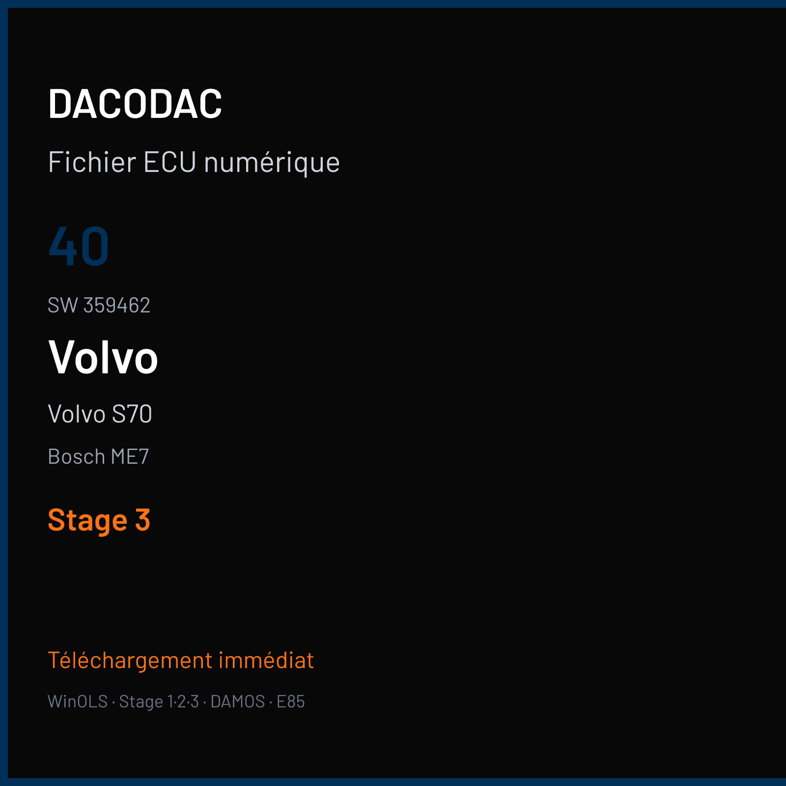 Volvo S70 (2002) — Bosch ME7 — 40 · 359462 — Stage 3