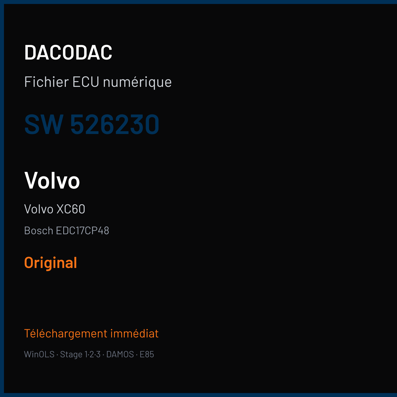 Volvo XC60 (2012) — Bosch EDC17CP48 — 526230 — Original