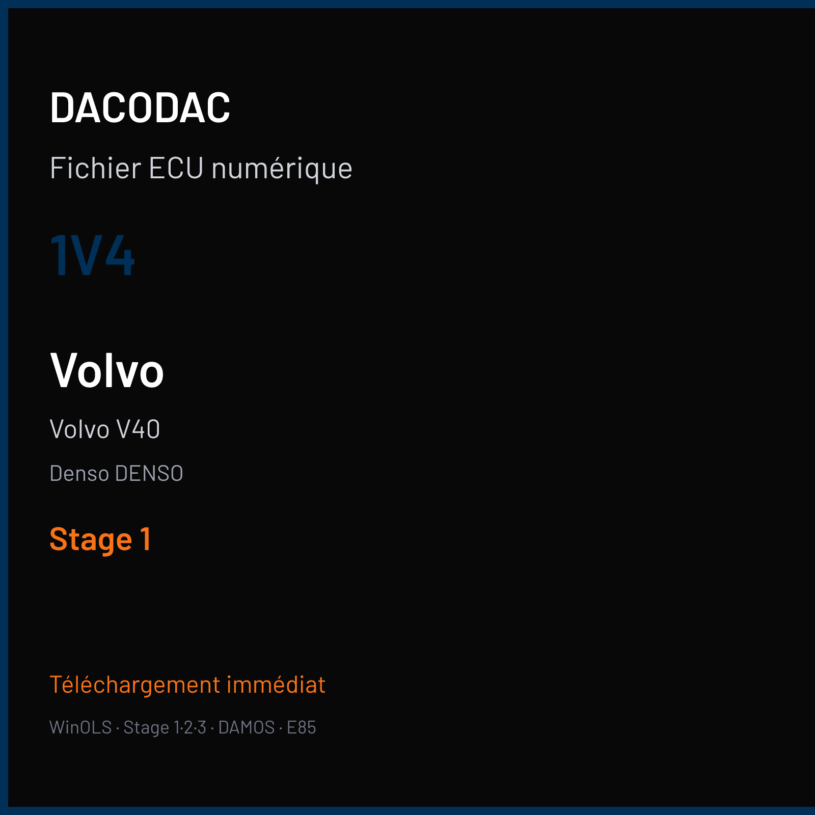 Volvo V40 (2019) — Denso DENSO — 1V4 — Stage 1