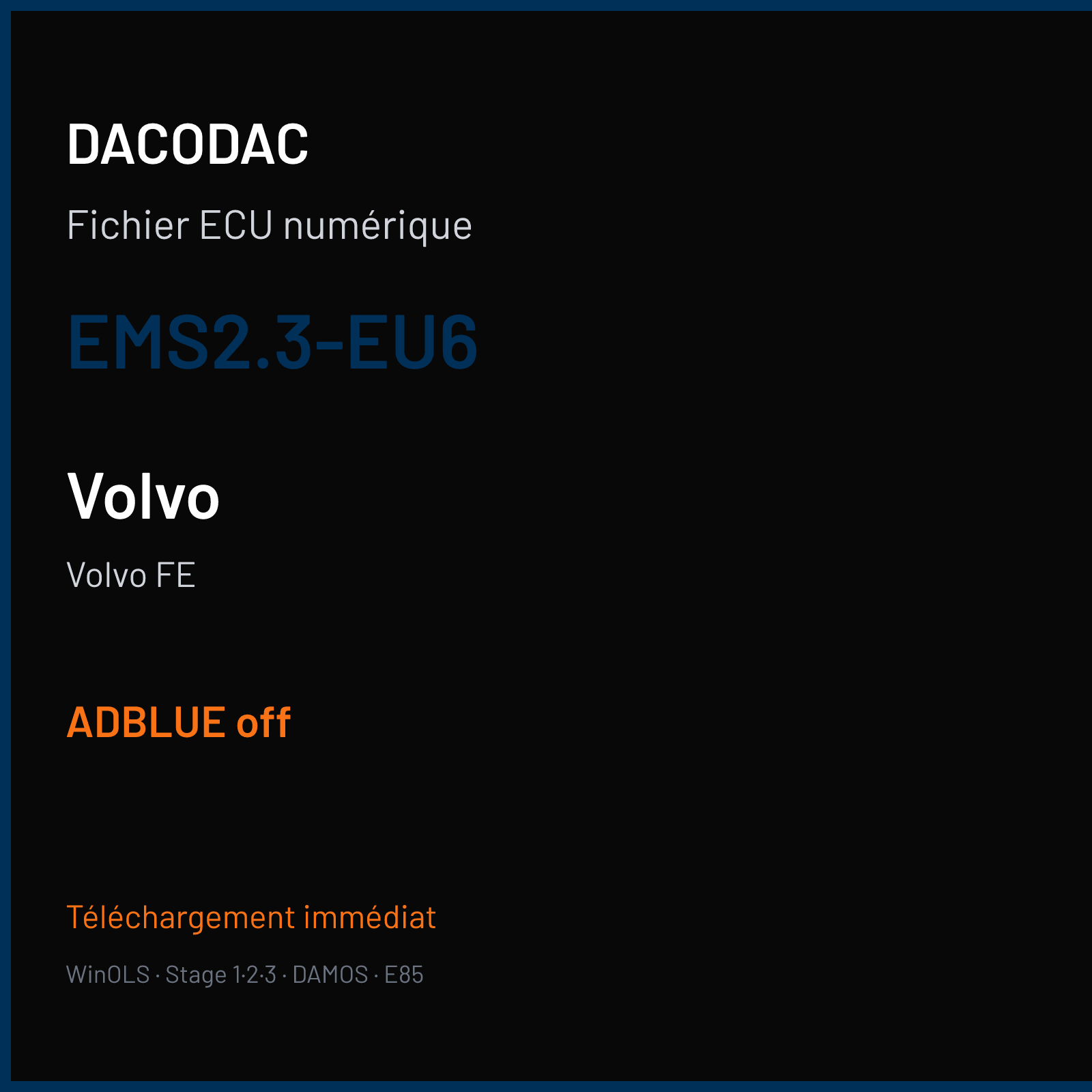 Volvo FE (2015) — EMS2.3-EU6 — ADBLUE off