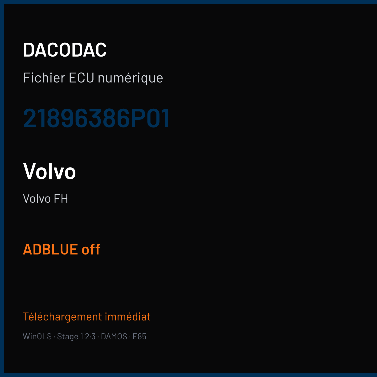Volvo FH (2014) — 21896386P01 — ADBLUE off
