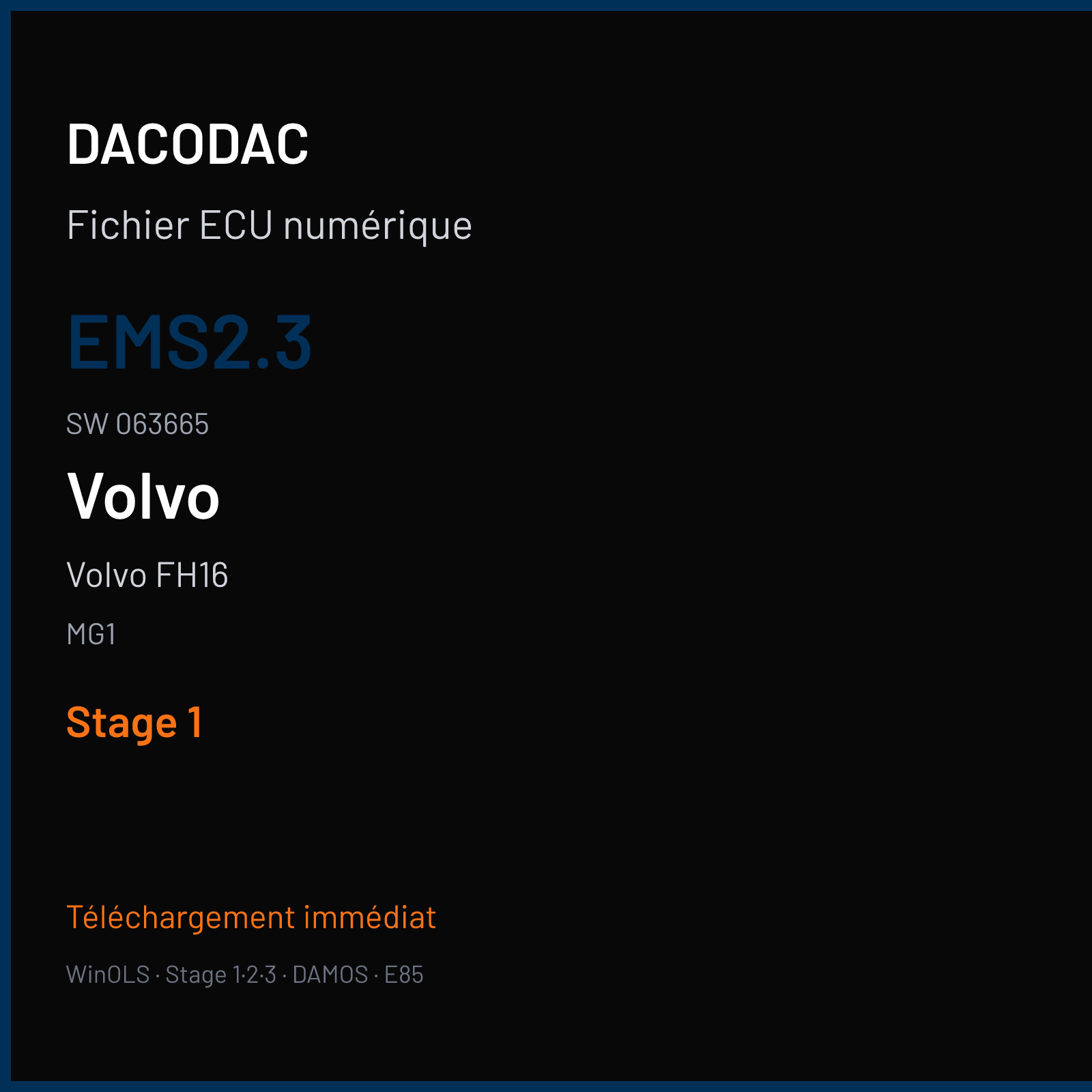 Volvo FH16 (2020) — MG1 — EMS2.3 · 063665 — Stage 1
