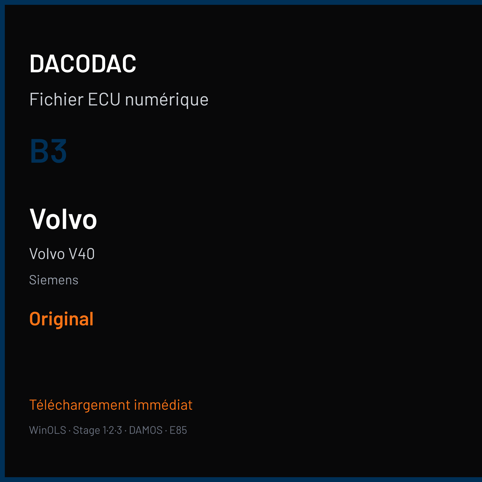 Volvo V40 — Siemens — B3 — Original