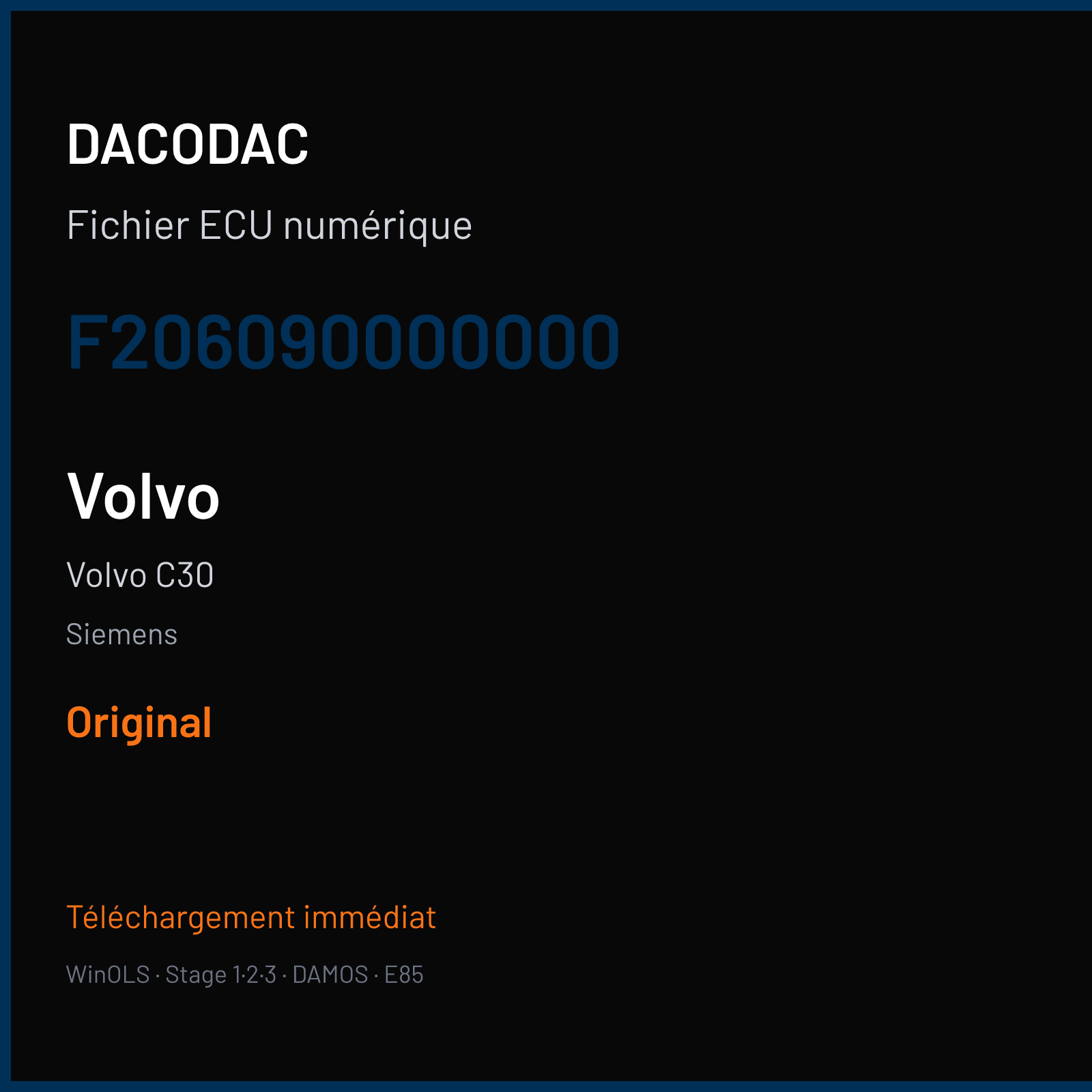 Volvo C30 (2008) — Siemens — F206090000000 — Original