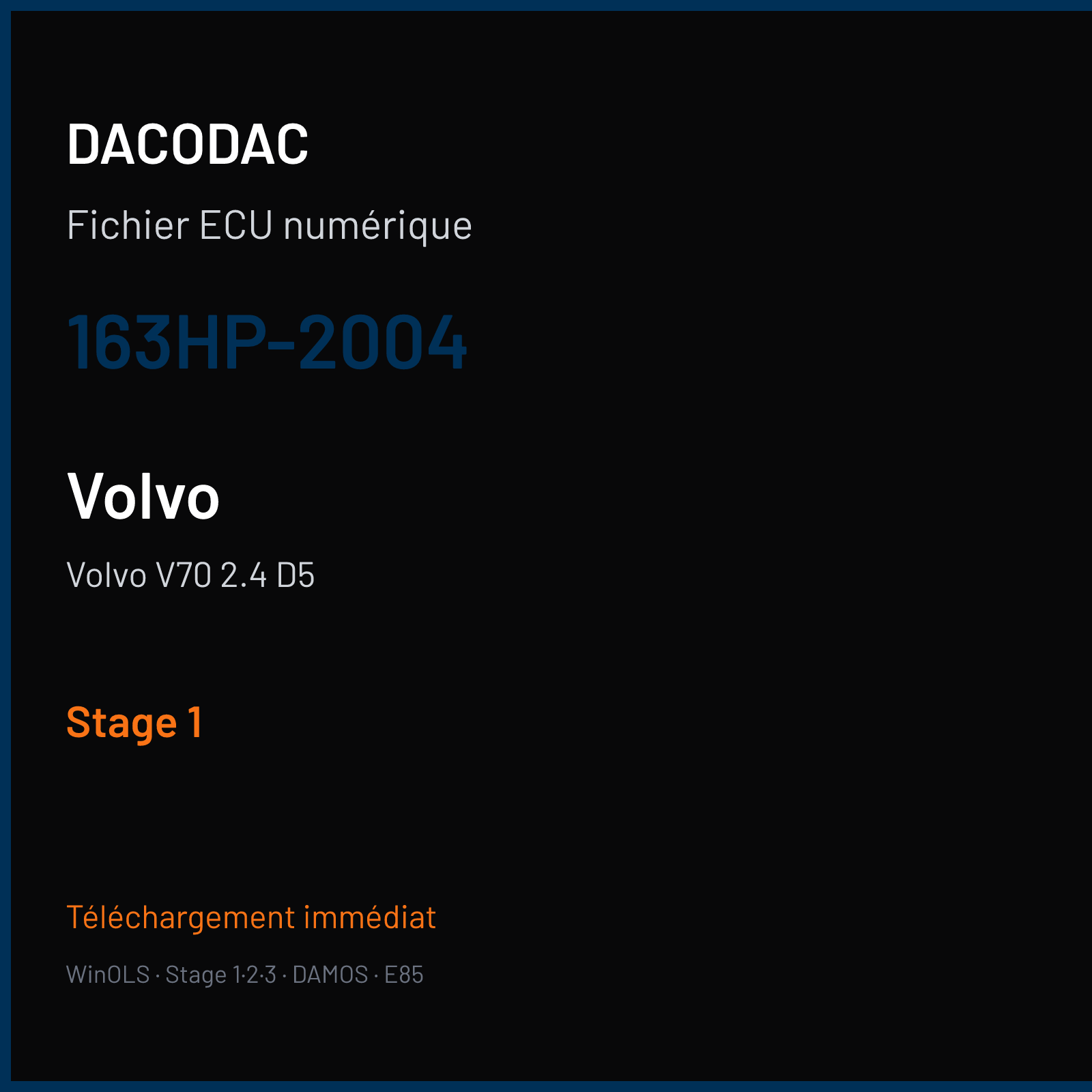 Volvo V70 2.4 D5 (2004) — 163HP-2004 — Stage 1